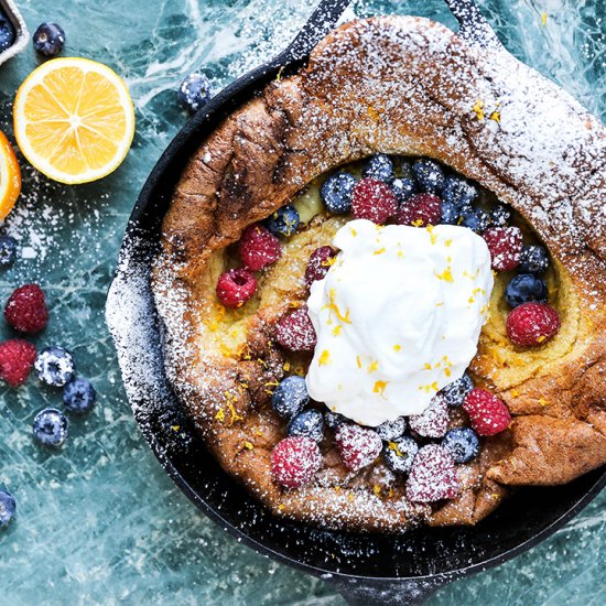 Meyer Lemon Dutch Baby Pancake