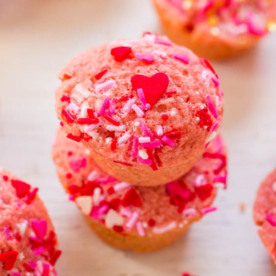 Pink Mini Muffins