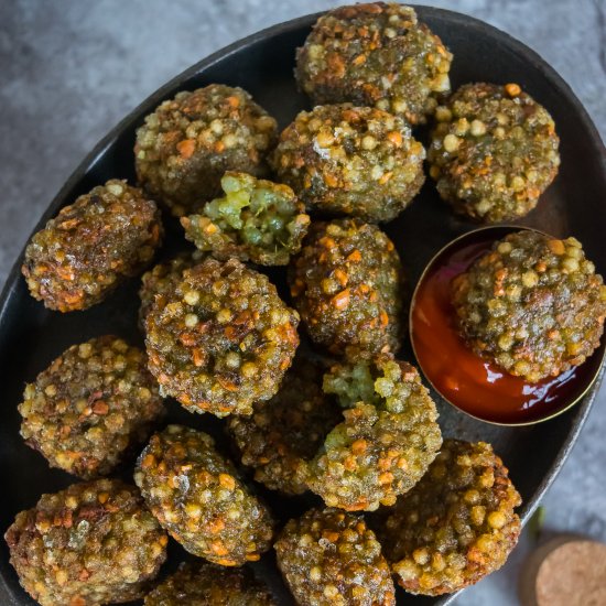 Beet Leaves Sabudana Wada