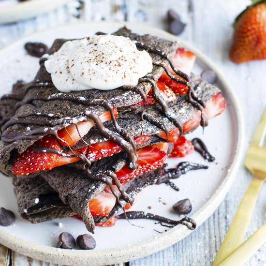 Paleo Chocolate Crepes