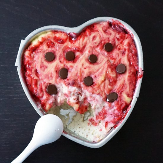 Strawberry ricotta bake