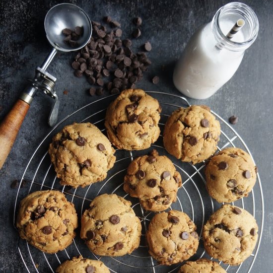 Nutella Chocolate Chip Cookies