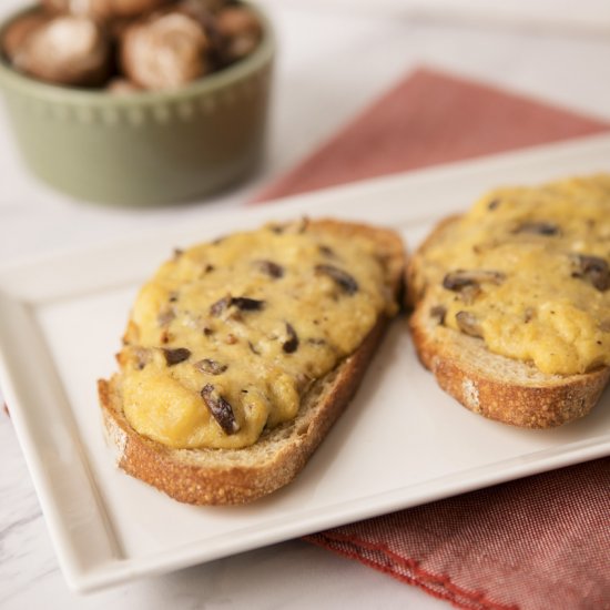 Cheesy Mushroom Toast