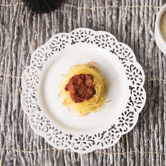 Crunchy Spaghetti Nest