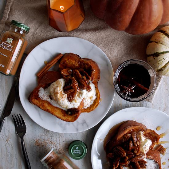 Spiced Pumpkin French Toast