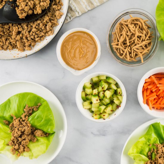 Thai Turkey Lettuce Wraps