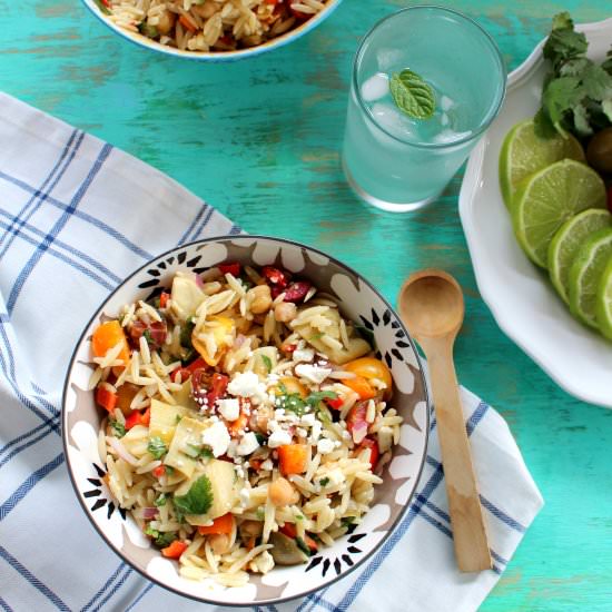 Mediterranean orzo salad