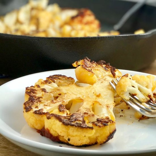 Red Thai Roasted Cauliflower Steaks