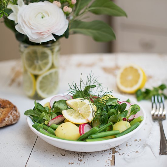 Spring potato salad