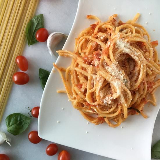 Pasta w/Butter Roasted Tomato Sauce