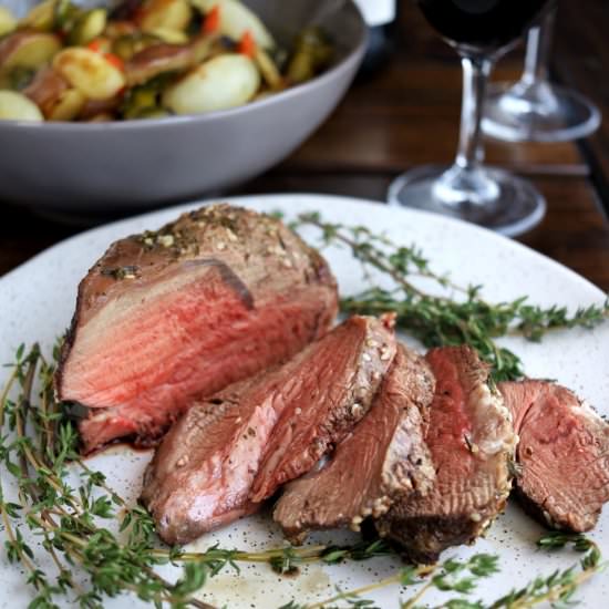 One-Pan Beef Tenderloin & Veggies