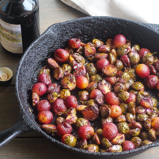 Roasted Purple Brussel Sprouts