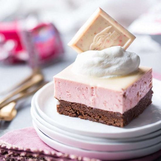 Chocolate Strawberry Mousse Bars