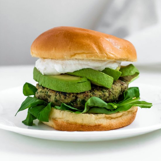 Green Goddess Chickpea Burger