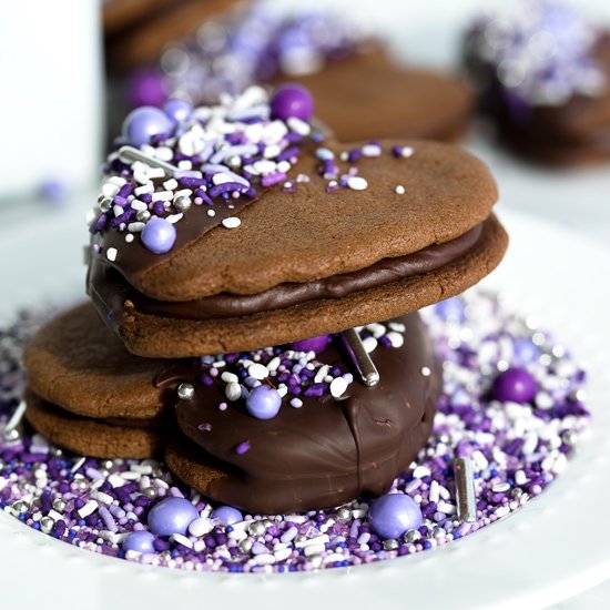 Chocolate Ganache Sandwich Cookies