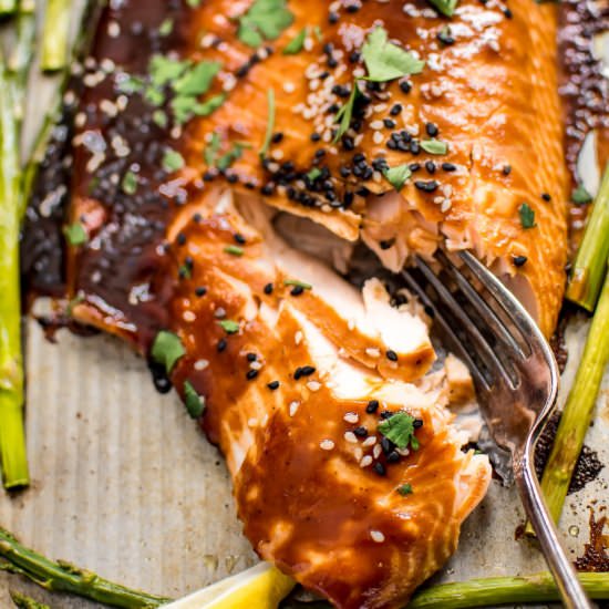 Sheet Pan Salmon and Asparagus