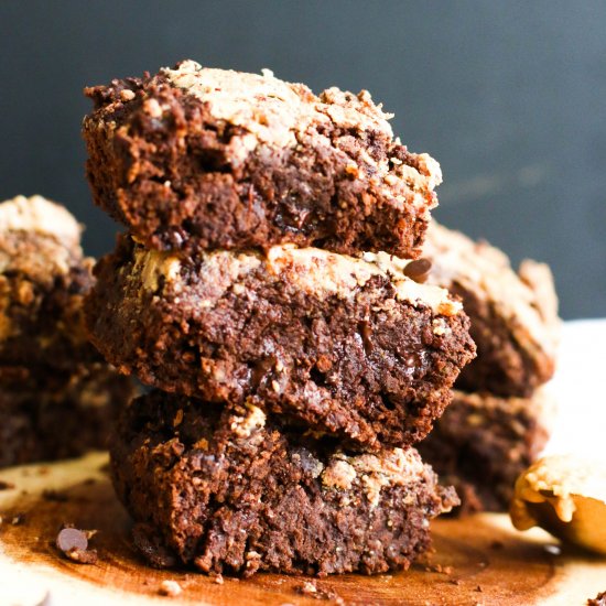 Flourless Peanut Butter Brownies