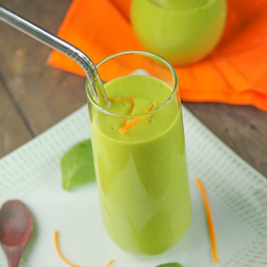 Paleo Orange Greensicle Smoothie