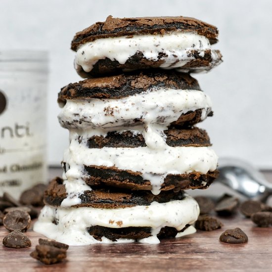 Chocolate Coconut Gelato Sandwich