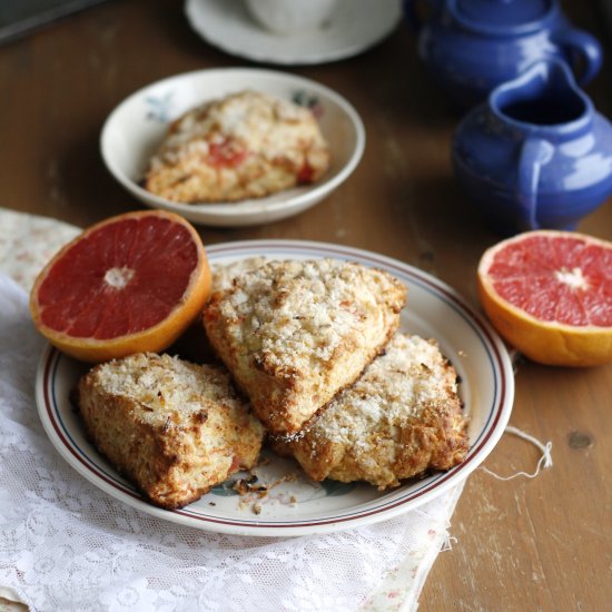 grapefruit honey yogurt scones