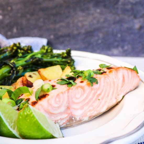 Coconut Salmon with Fresh Herbs