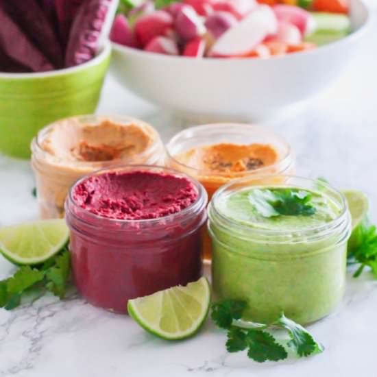 Better-than-hummus Veggie Dips