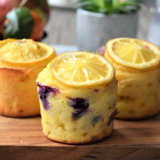 Blueberry ricotta muffins