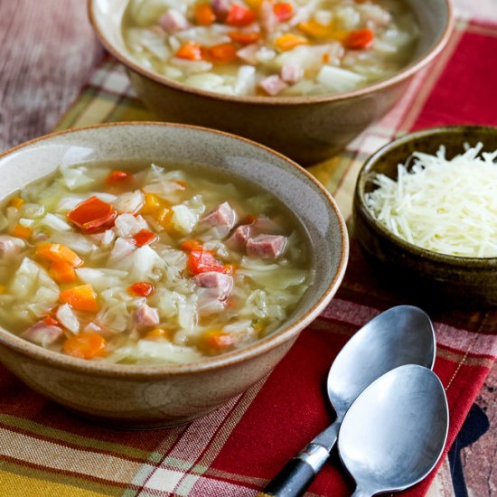 Instant Pot Ham and Cabbage Soup