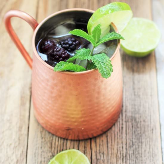 BLACKBERRY AND PEACH MOSCOW MULE