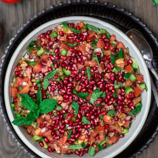 Pomegranate Tomato Salad