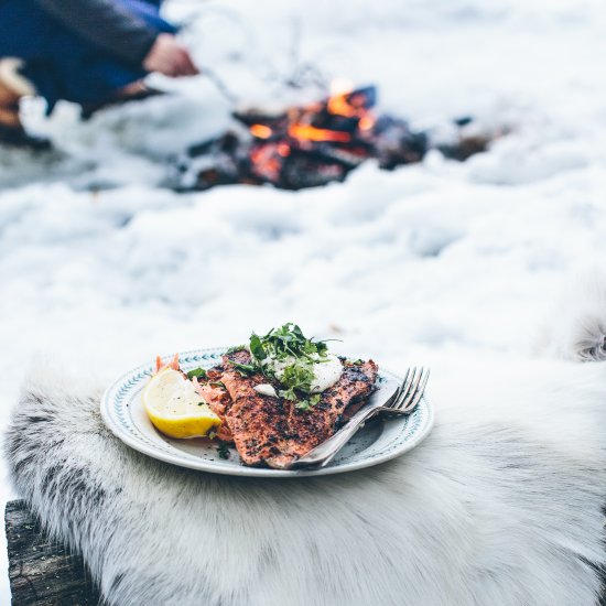 Nordic Style Campfire Salmon