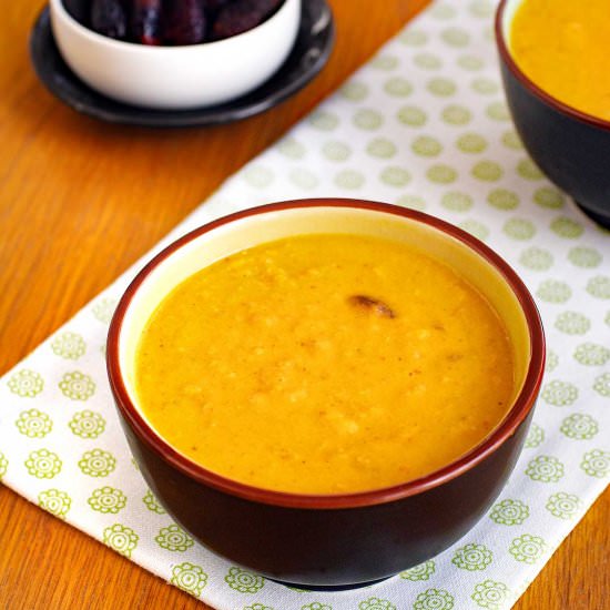 Sweet Potato Soup with Figs