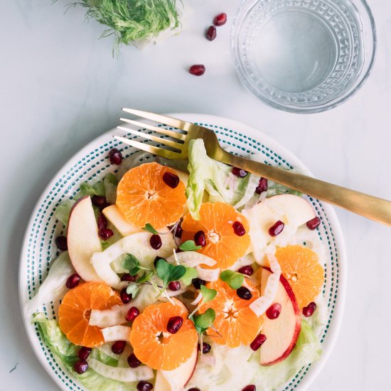 Fennel fruit salad