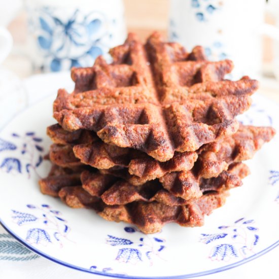 Gingery Sweet Potato Waffles