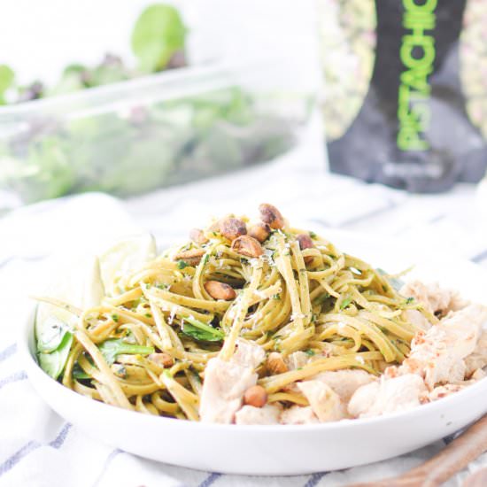 Pasta with Pistachio Pesto