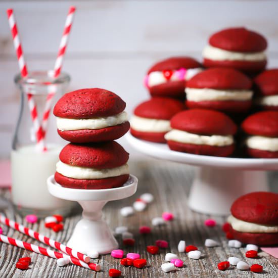 Red Velvet Whoopie Pies