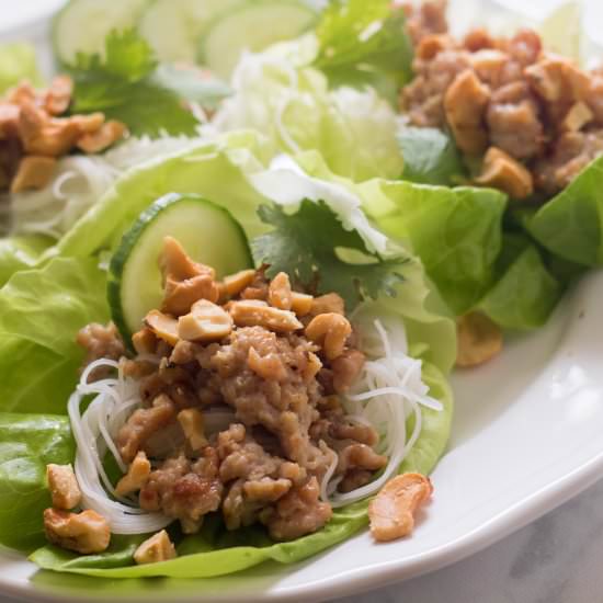 Vietnamese Pork Lettuce Cups