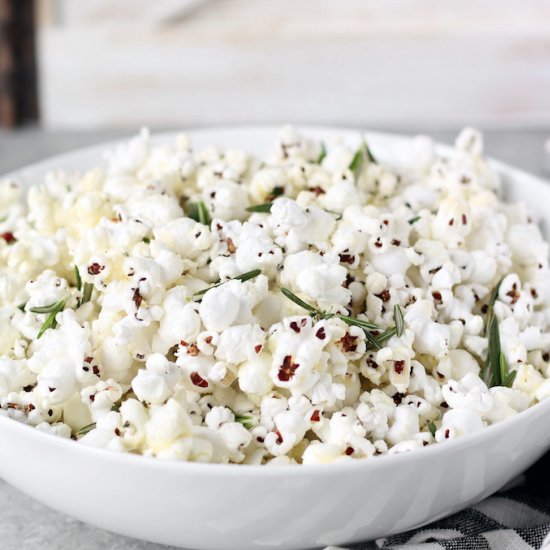 Rosemary Parmesan Popcorn