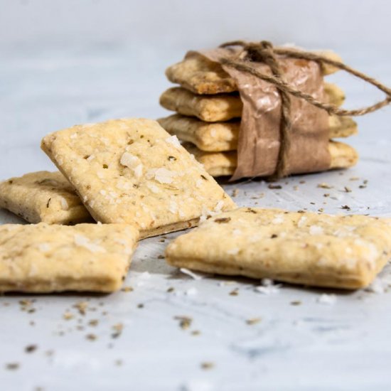 Sourdough crackers