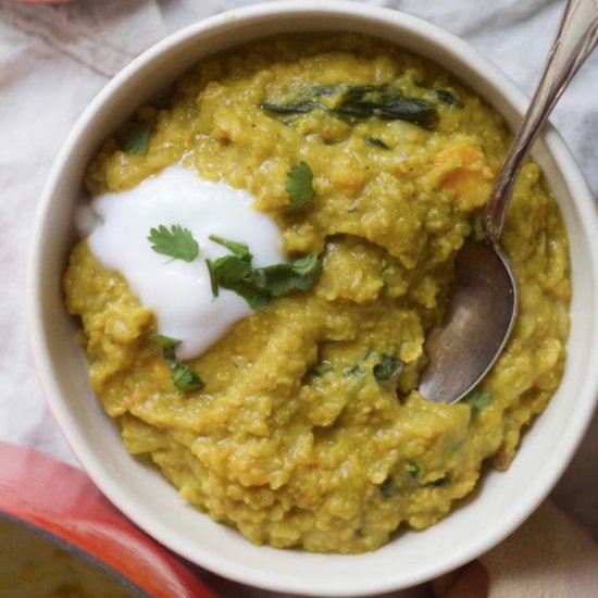 Vegan Sweet Potato Indian Dahl