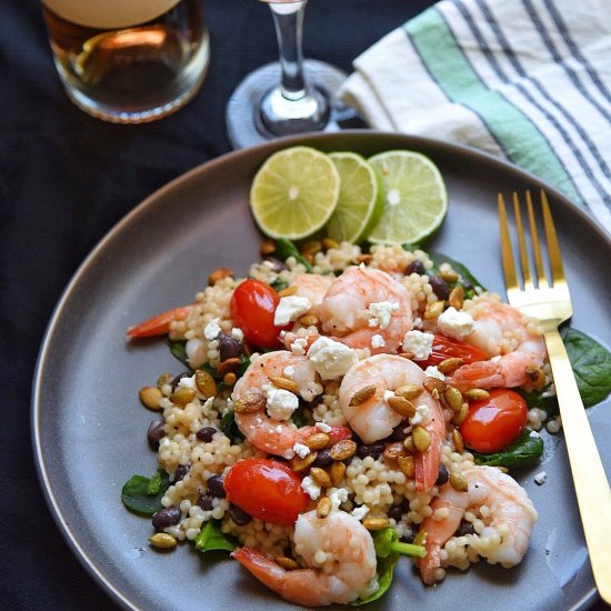 Couscous Shrimp Salad with Pepitas