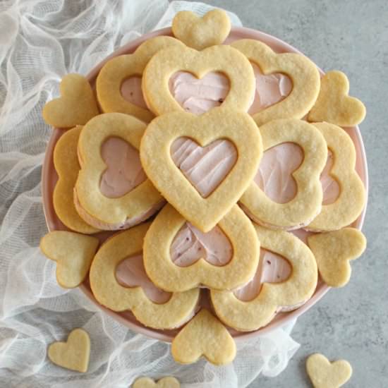 Valentine Heart Sugar Cookies