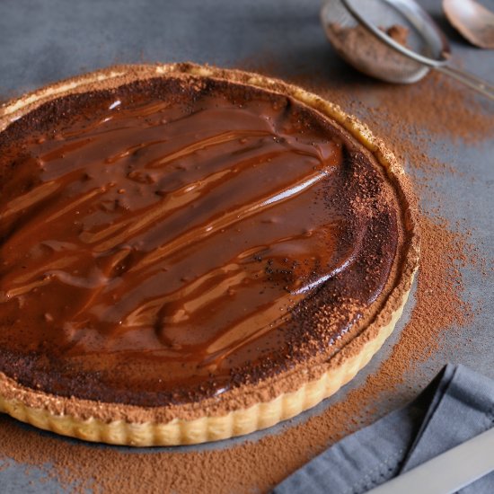 Chocolate cheese tart