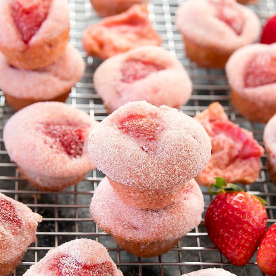 Strawberry Donut Muffins