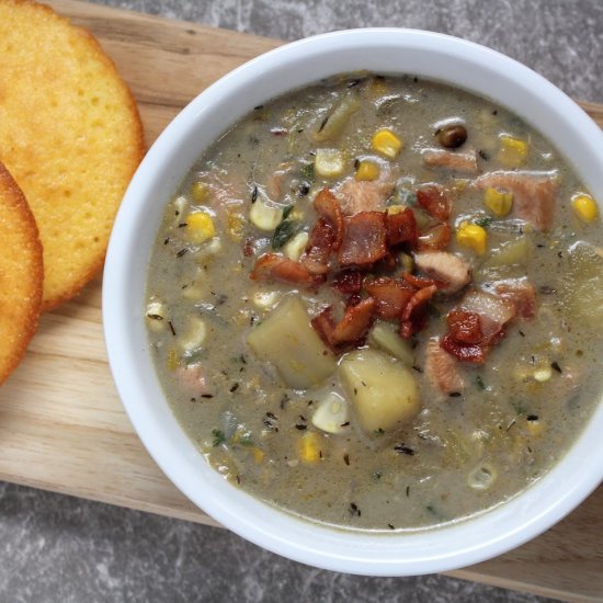 Instant Pot Tri-Corn Chowder