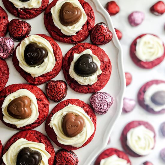 Red Velvet Cake Mix Cookies