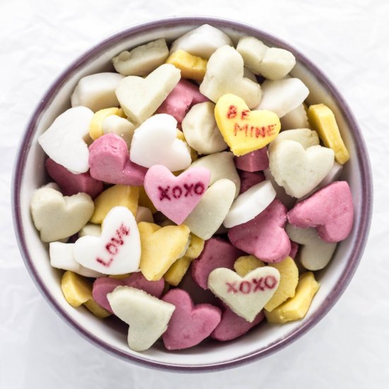 Vegan Conversation Hearts