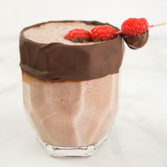 Raspberry Chocolate Milkshake