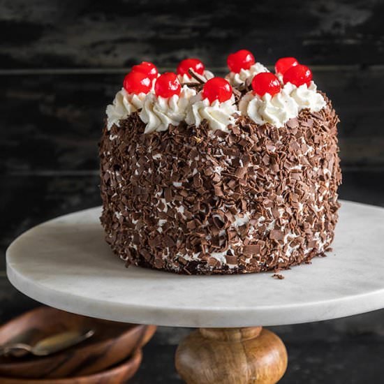 Eggless Black Forest Cake