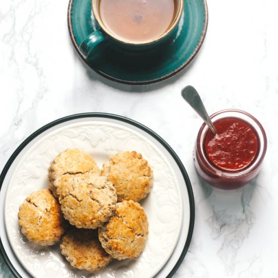 Sugar Free Valentine’s Cream Tea Scones